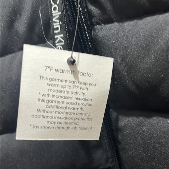Calvin Klein Black Puffer Jacket with Sherpa Lining